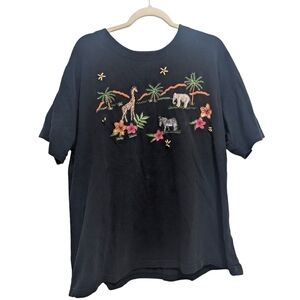 Victoria Jones Woman's Zoo Shirt XL